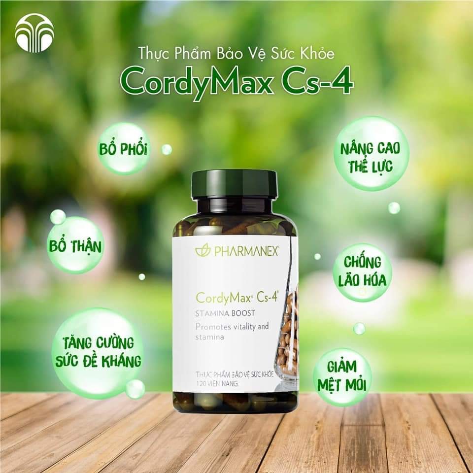 Đông trùng hạ thảo – CordyMax Cs-4 NU SKIN – Bổ thận – Bổ phổi(120viên)