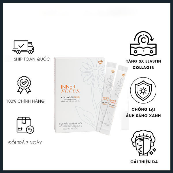 Inner Focus Collagen Plus Nu Skin – Làm đẹp da(30gói)