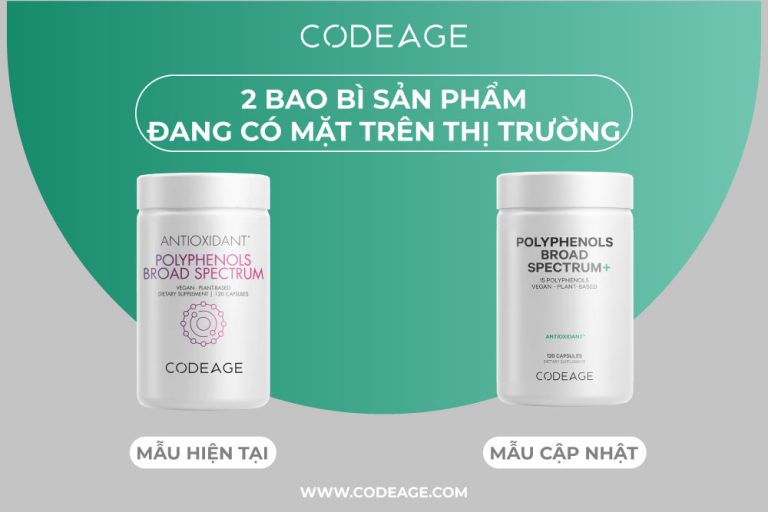 Viên uống trẻ hóa và bảo vệ da phổ rộng Codeage Polyphenols