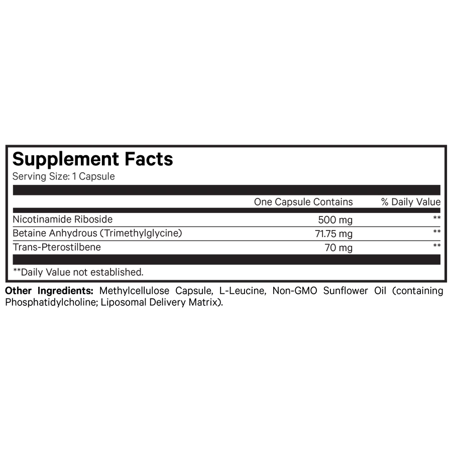 Chống lão hóa Codeage Liposomal Nicotinamide Riboside