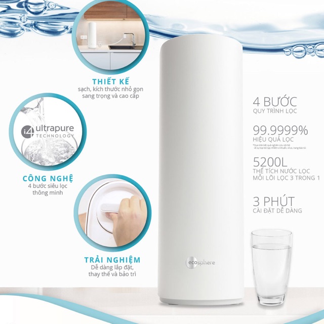 Máy lọc nước thông minh EcoSphere I4 Ultra Purification Technology Nu Skin