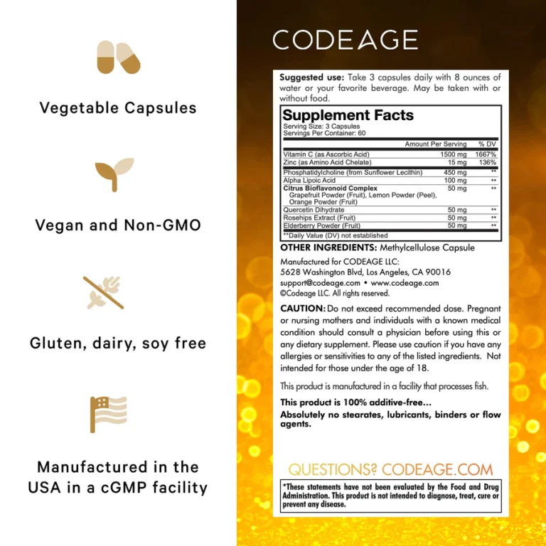 Viên uống tăng đề kháng Codeage Liposomal Vitamin C