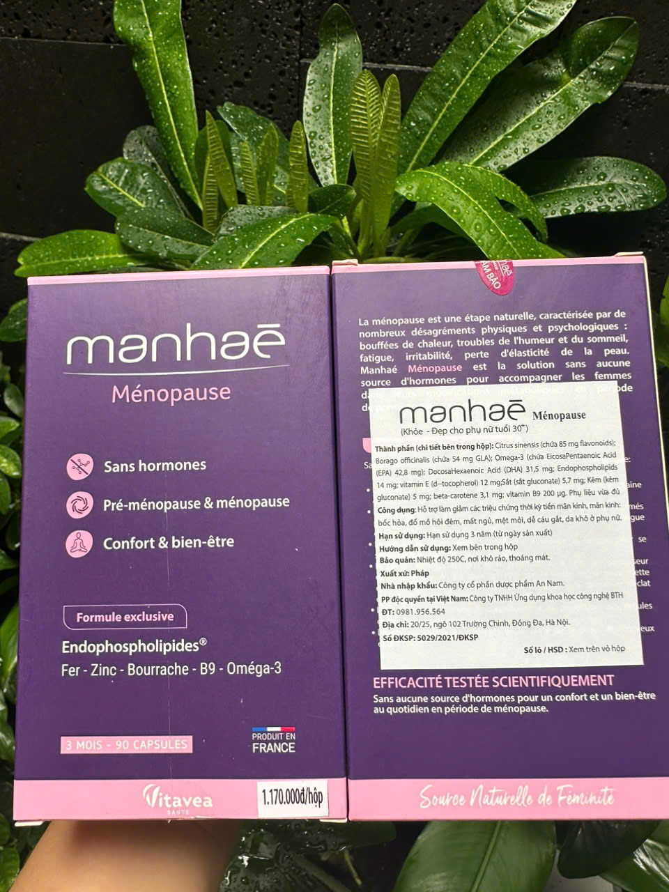 Viên Uống tiền mãn kinh và mãn kinh Manhae Menopause Nutrisante Của Pháp