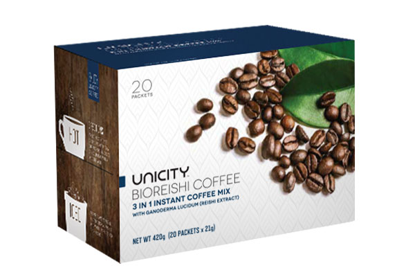 Cà phê linh chi BioReishi Coffee và Cà Phê Linh Chi Không Đường BioReiShi FX-Unicity-Mỹ